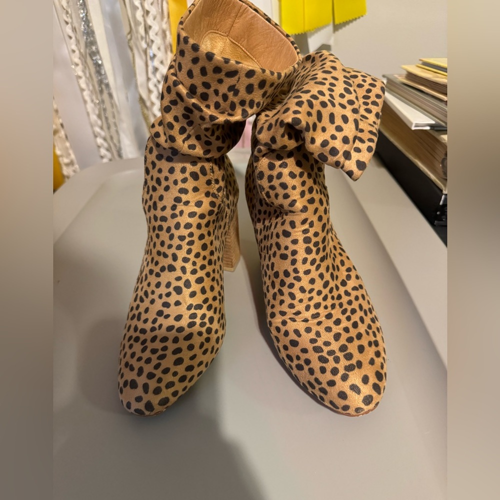 Leopard Print Ankle Boots